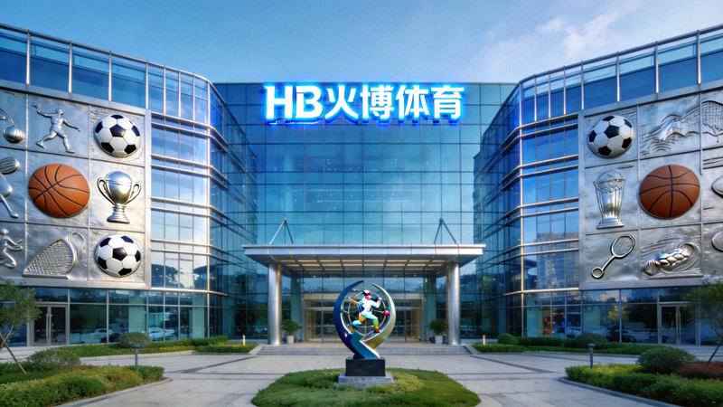 HB火博体育公司总部大楼外观 - 现代建筑与体育标志